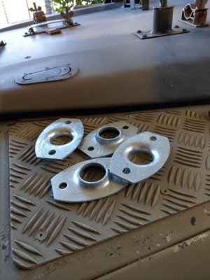 3mm pipe flanges suit roll over bar pipework